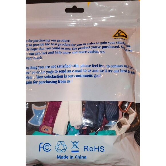 AK Replacement Bands For HR Fitness Tracker 10 Pcs Set NEW - Picture 5 of 6